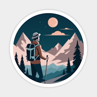 Backpacker Camping Lover Magnet